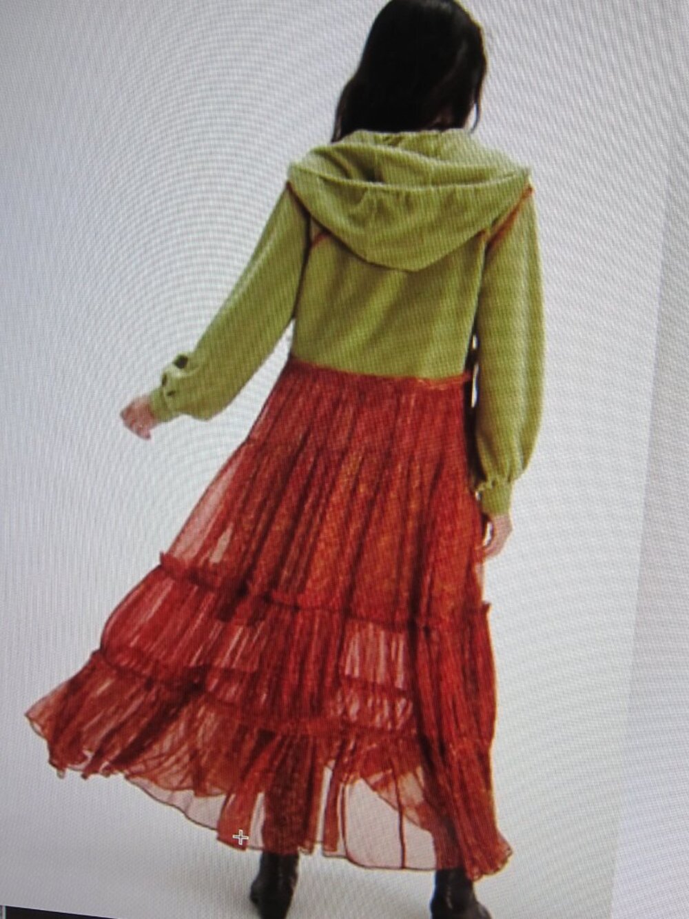 FREE PEOPLE BALI CASSIA Boho Hippie India Sweatshirt Maxi Festival DRESS NWT - Picture 3 of 11